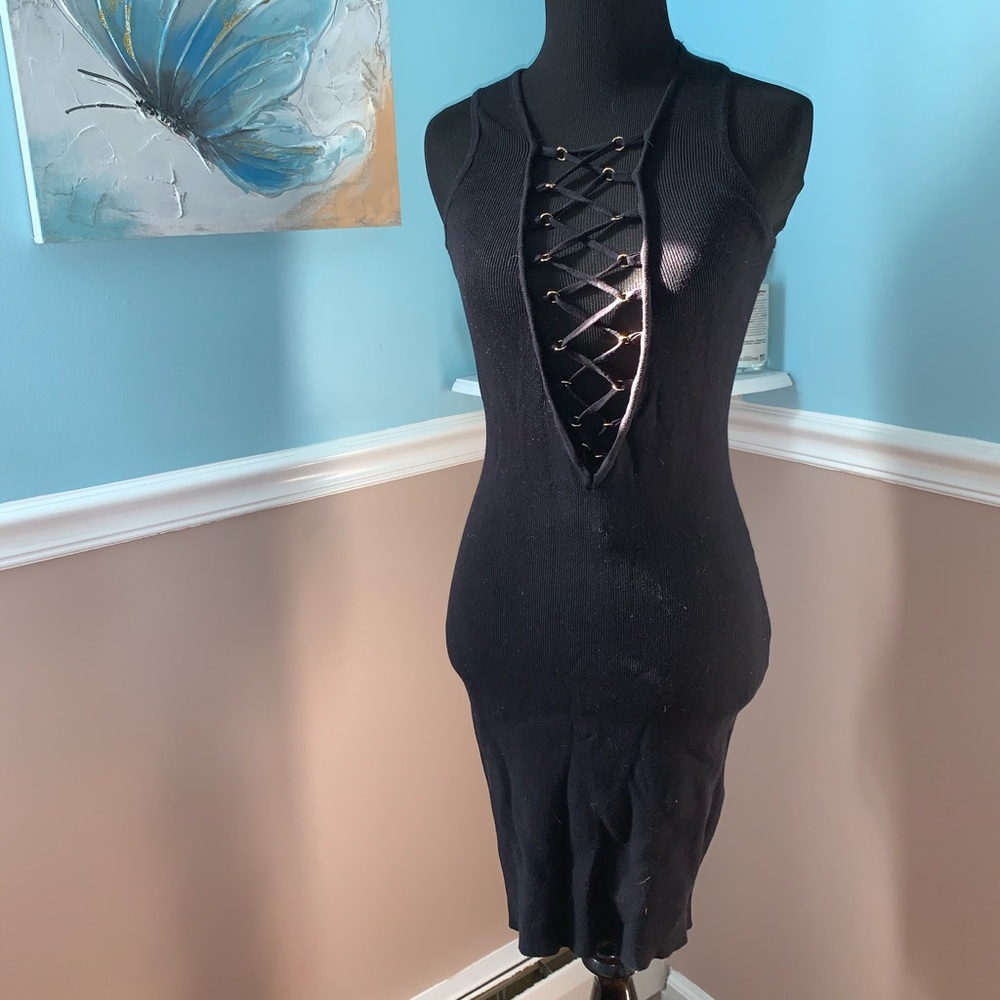 Black crisscross Dress
